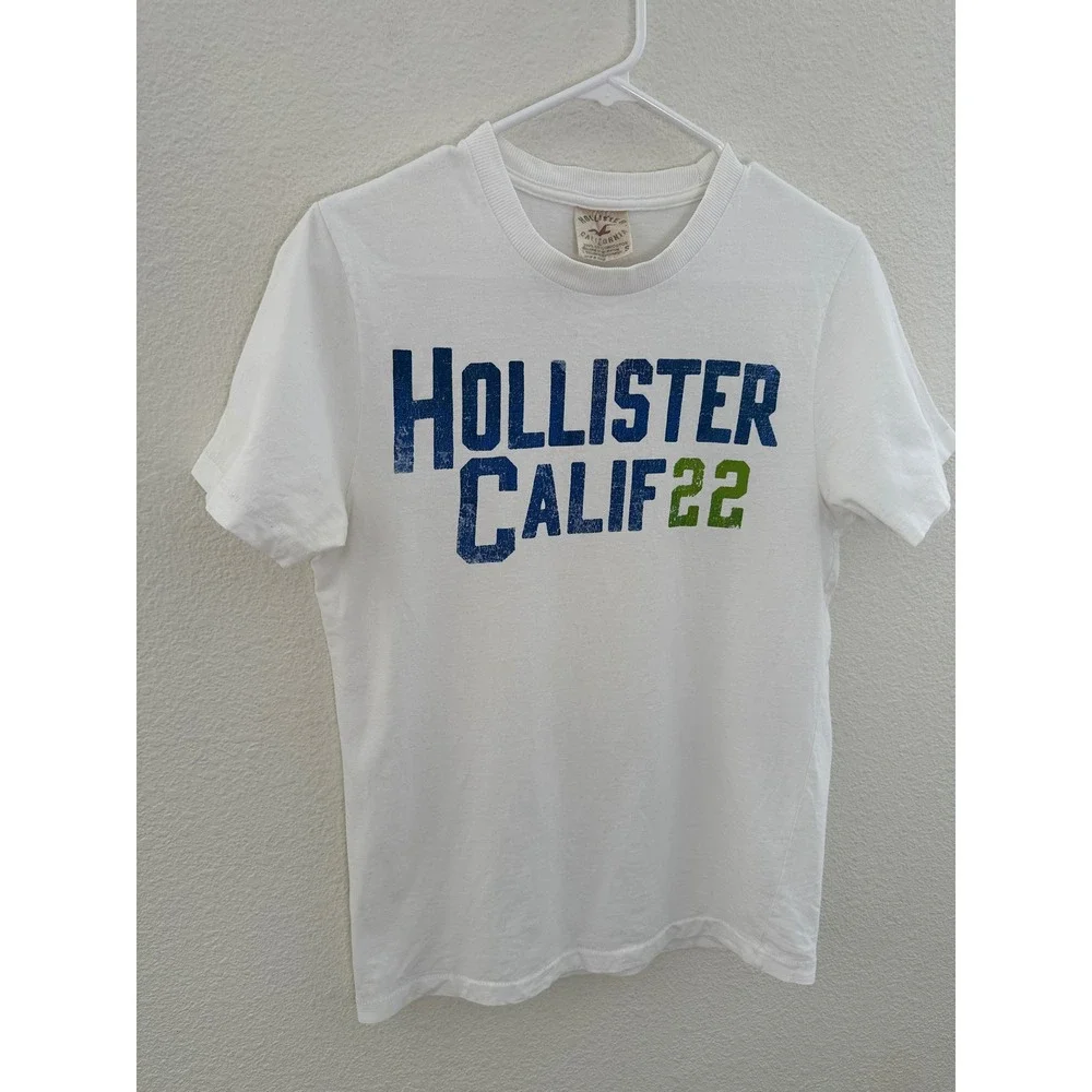 Hollister Y2K Graphic T-Shirt Mens Small Surf Coastal